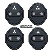 XYKJ 4pcs Car Door Lock Protective Buckle Cover Mobil dengan LOGO Universal  Karet Bantalan Peredam Pintu Mobil Silent Door Mobil