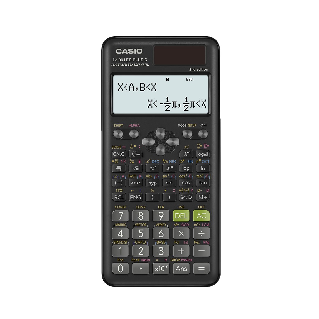 CASIO FX-991 ES Plus - Kalkulator Sekolah/Kuliah - Scientific/Saintifik - 417 fungsi