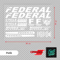 Stiker Cutting Sepeda Federal Muddy Cat – Vinyl Oracal dan Chrome Hologram - Bike-02