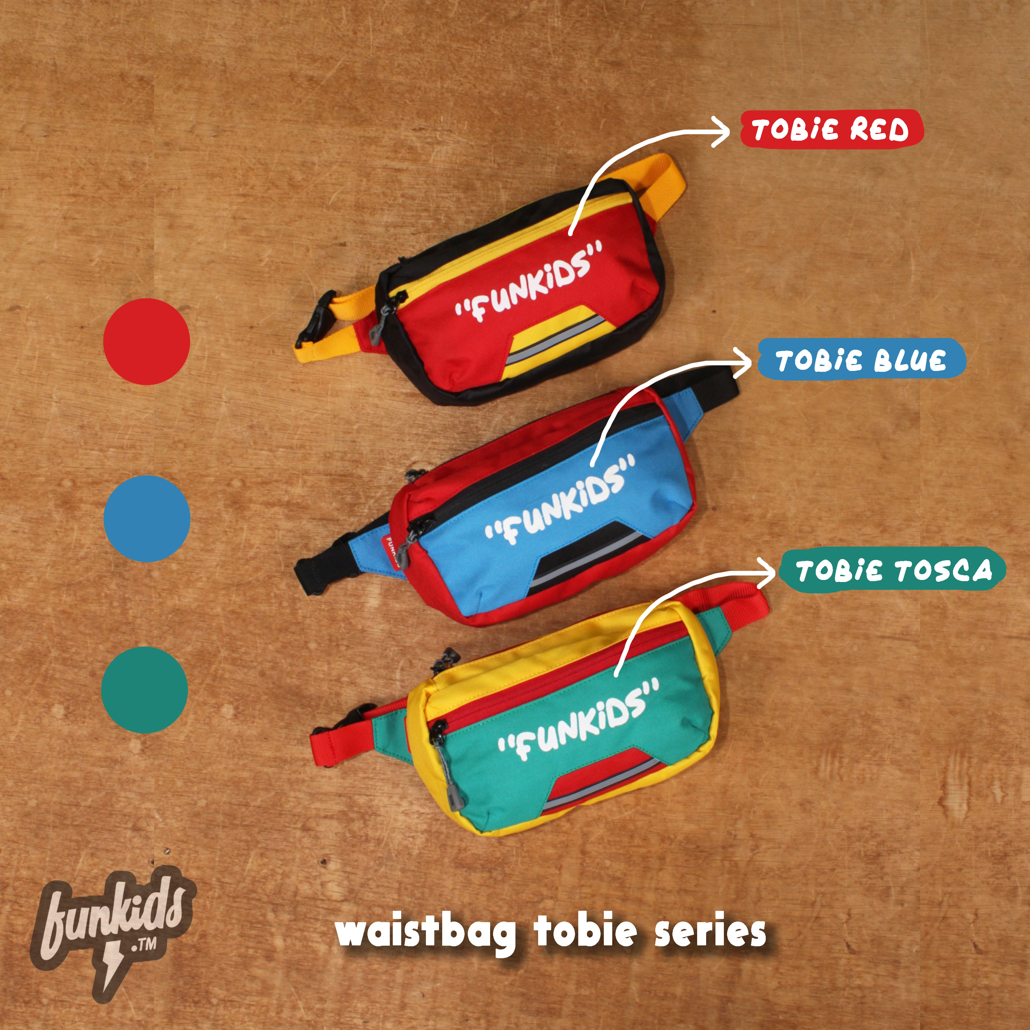 Funkids - Waistbag Anak / Tobie Series