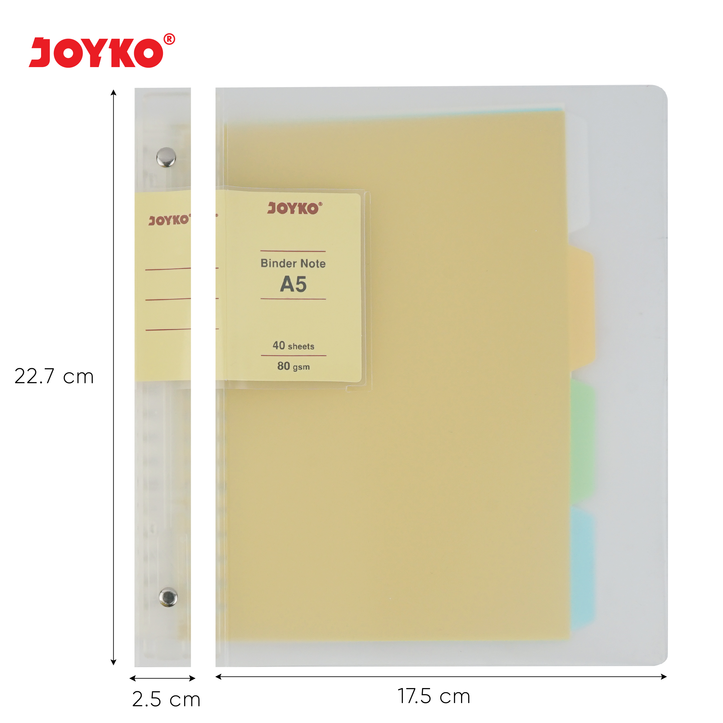 Binder Note Cover Transparan Buku Tulis Joyko