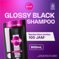Sunsilk Shampoo Glossy Black 900 ml - Refill Pouch