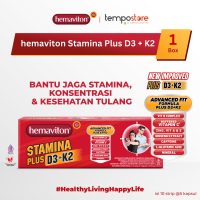 Hemaviton Stamina Plus D3+K2 Multivitamin Kapsul Suplemen Kesehatan [1 Folding Box 10 Strip x5 Kapsul] [Exp : 02.2028]