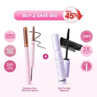 [BEST SELLING] BNB Barenbliss Roll To Volume & Roll To High Mascara 8g Maskara Tahan 24 Jam Volumizing Lengthening Waterproof Smudgeproof Sweatproof Tanpa Gumpal Bulu Mata Panjang Tebal & Lentik Dengan 4X Peptide Vitamin E Jojoba Oil bnb official store
