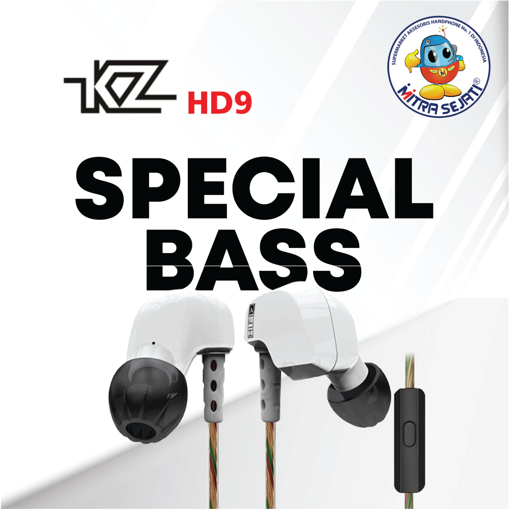 Handsfree/Earphone HIFI Bass Mic KZ HD9 COD MURAH - AHFHD9HIKZ
