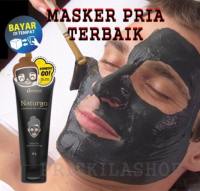 Masker Wajah Komedo dan Berminyak Pria Masker Wajah Komedo dan Bekas jerawat Hanasui Naturgo Lightening Peel Off Mask  60gr Masker Wajah Pembersih Pria