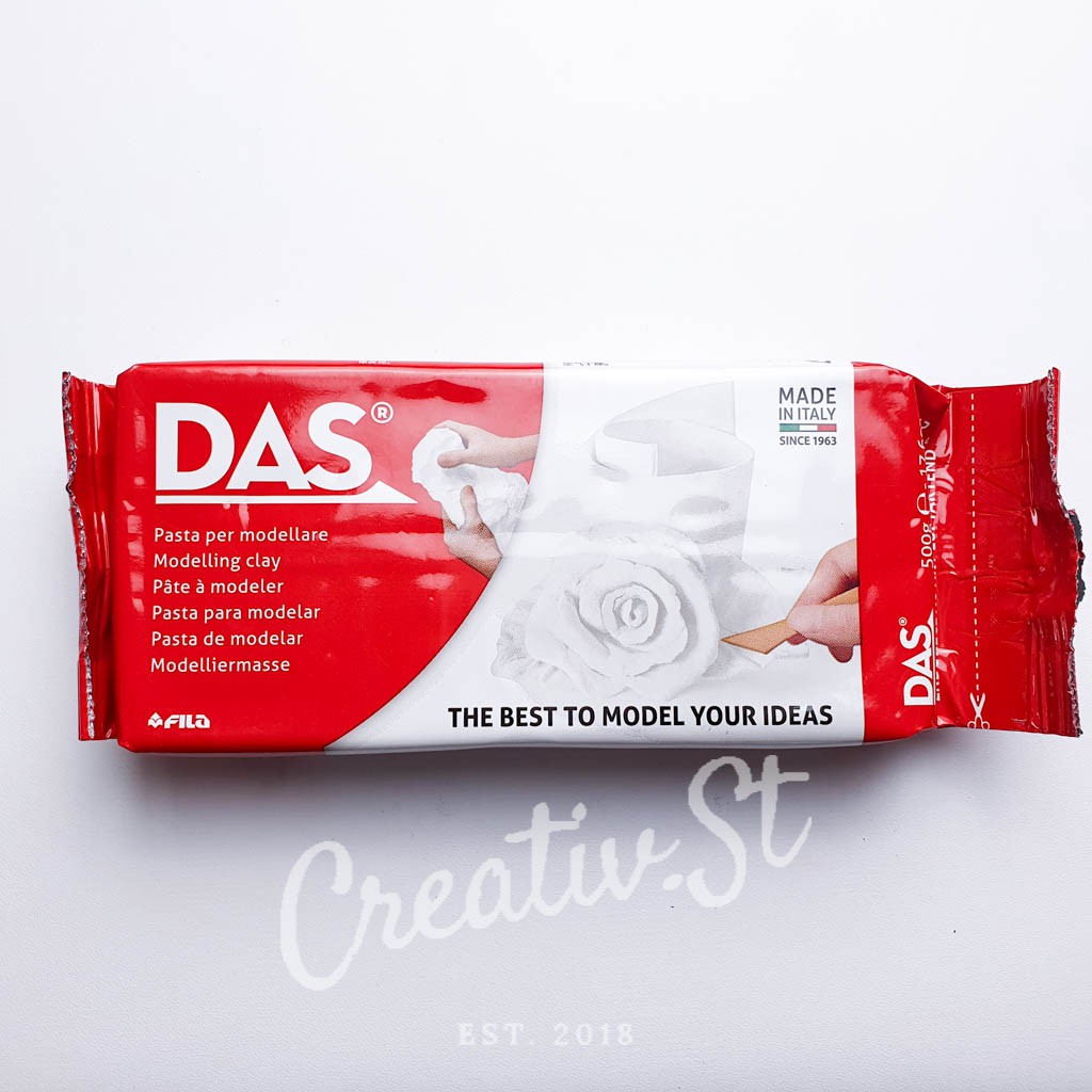 DAS Modelling Clay 500 gr Tanah Liat Air Dry Kerajinan Sculpting Pottery