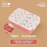 STEIN Lunch Box - Snack Box Mini/Small - Kotak Makan/Kotak Cemilan 3 Sekat 900ml