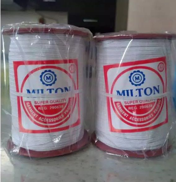 Karet Elastis Baby Milton 3 mm /4mm Karet Baby MILTON C3 (-+81 meter) Warna Putih 1 Roll