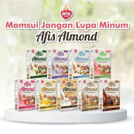 Afis Pelancar Asi Kacang Hijau | Almond Asi Booster 200 Gr - Asi Booster Ibu Hamil Menyusui | Nutrisi Ibu Hamil Menyusui Bergizi
