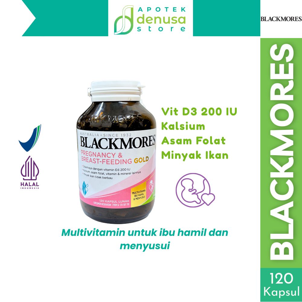 BLACKMORES Pregnancy Breast Feeding Gold Kalbe Suplemen Ibu Hamil Dan Menyusui