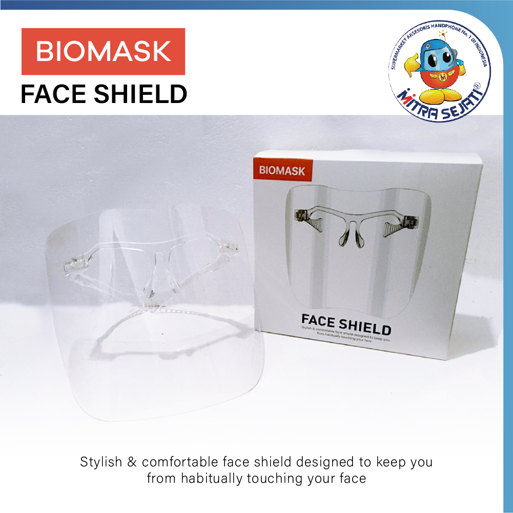 Face Shield Biomask Akrilik Pelindung Muka Faceshield -1FACESHIBM