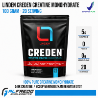 Linden Nutrition Creden Creatine Monohydrate 20 Servings 100 Gram Suplemen Fitness