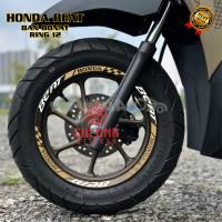 Stiker Lis Velg Motor Honda Beat Street Ring 12 Ban Donat Cutting Sticker Variasi Aksesoris Terbaru