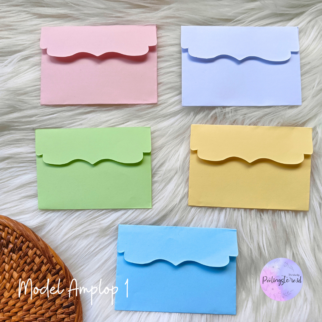 12pcs Amplop Uang Warna Soft by Peelingtsore.id | Amplop Lebaran | Amplop Polos | Angpau | Angpau Lebaran
