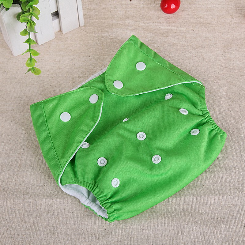 FY Popok Kain Bayi Kancing Warna Polos Cloth Clodi Diaper Dapat Dicuci Reusable