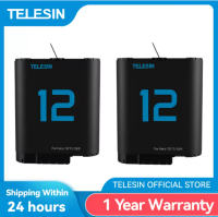 Telesin Battery For GoPro Hero 9 10 11 12 Black 1750mAh Baterai Go Pro