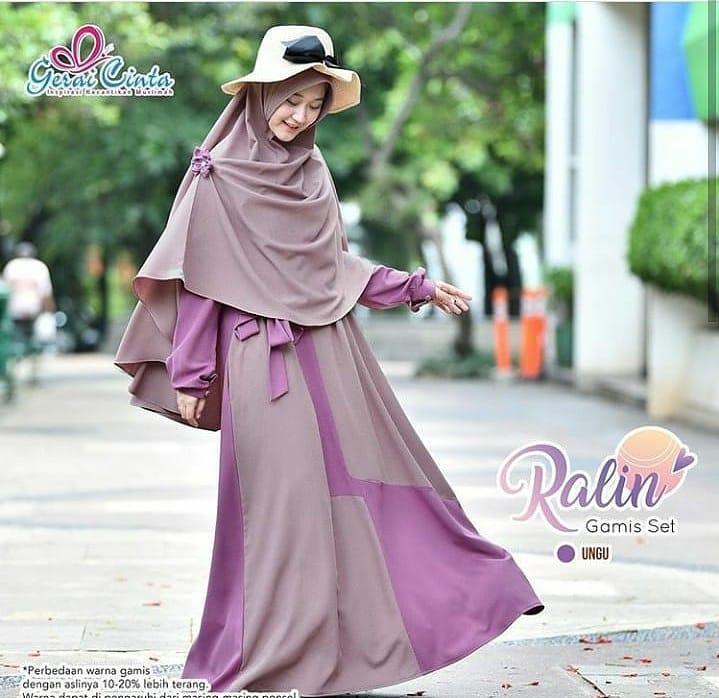 Baju Muslim Modern Gamis Ralin Syari Dress Moscrepe (Free Hijab / Khimar ) Dapat 2 Pic Gamis Trendy Modern Wanita Baju Panjang Stelan Syar’i Polos Muslim Gaun Kerja Dress Pesta Murah Terbaru Pakaian Modis Simple Syari Couple Set Jumbo Casual Elegant 2019