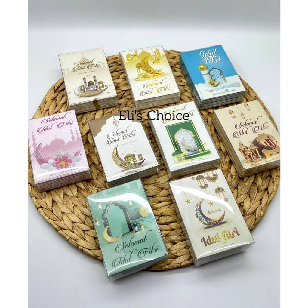 AMPLOP LEBARAN MIKA ISI 50 LEMBAR / ANGPAO HARI RAYA IDUL FITRI KARTUN LUCU RAMADHAN 2025