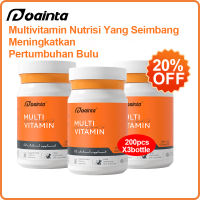 [Pengiriman cepat]PUAINTA Tablet Kalsium Susu Kucing dan Anjing Kalsium Fosfor dan Vitamin D3 Tablet Suplemen Vitamin Bersama (200 Tablet/Botol)