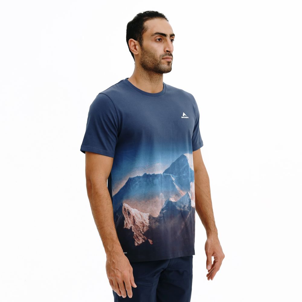 910003824 SAGARMATHA S/S T-SHIRT - BLU