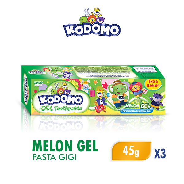 [Paket isi 3] KODOMO Pasta Gigi Melon Tube 45gr
