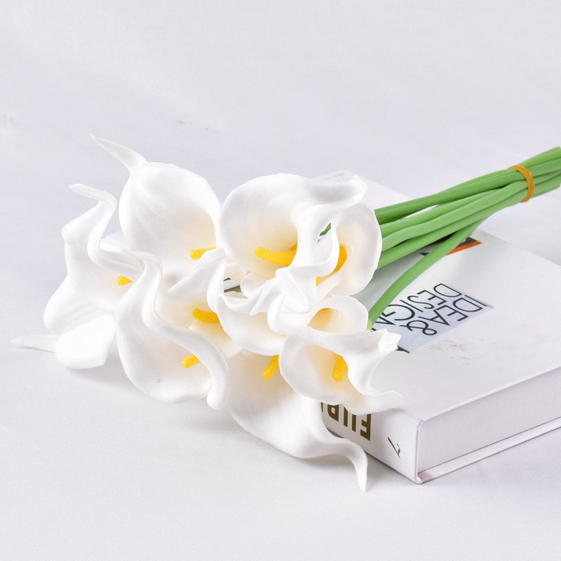 Bunga Lily 1 Kuntum Bahan Latex Bunga Palsu Plastik Calla Cala Lili Hias Artificial