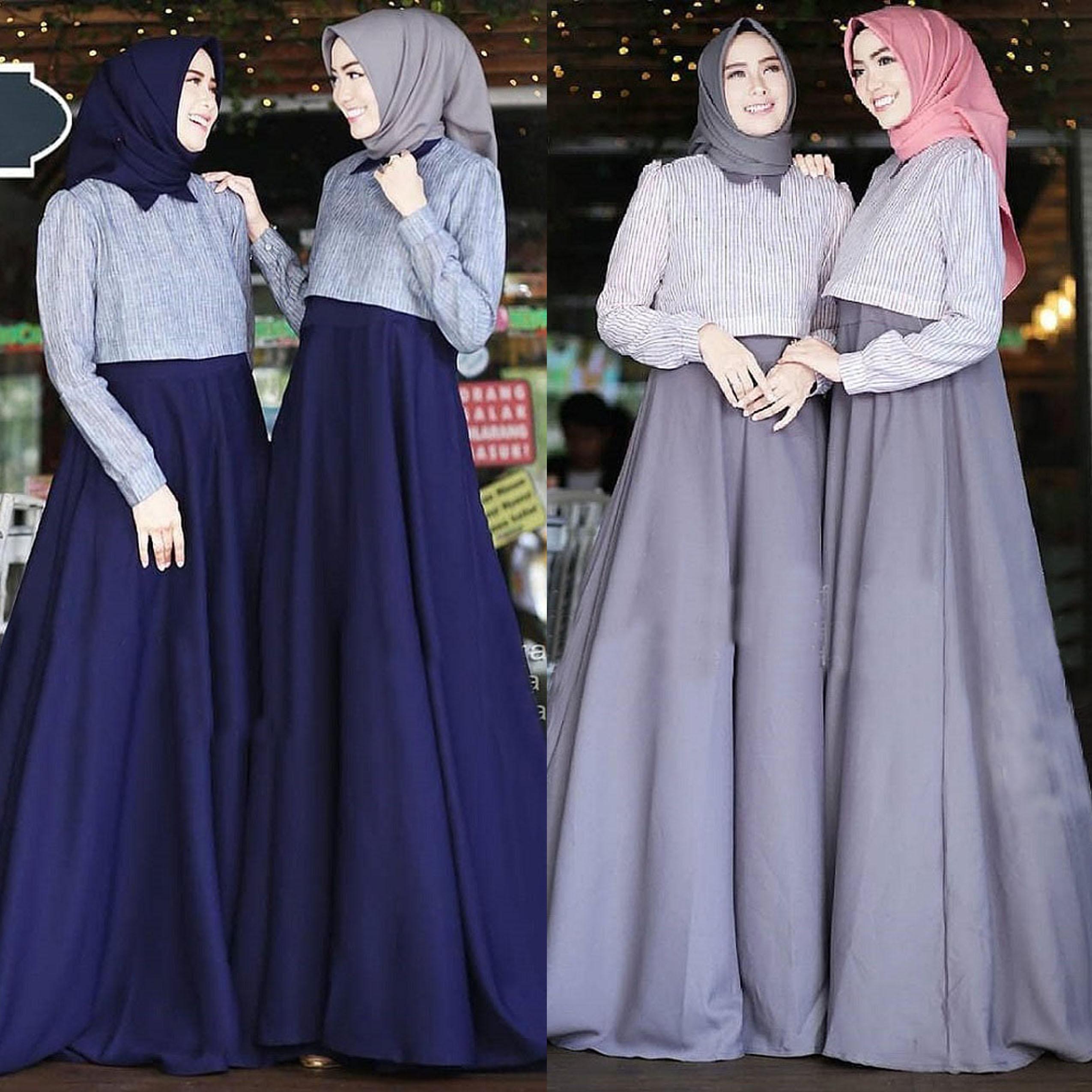 Baju Muslim Modern LESLEY DRESS Bahan WOLYCRAPE MIX SUPERNOVA GAMIS WANITA TERBARU 2020 Modern Remaja Gamis Wanita Murah Gamis Wanita Jumbo