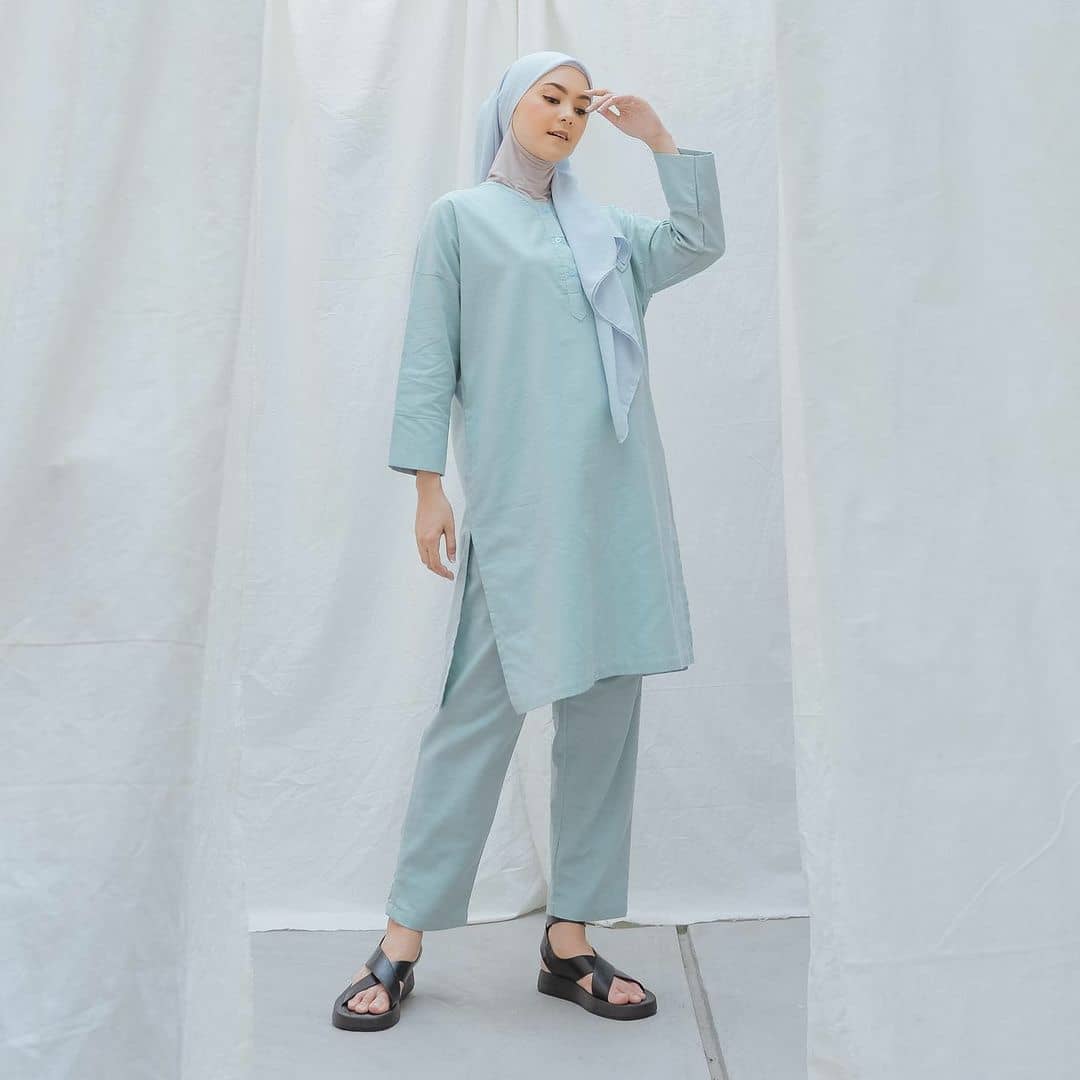 Baju Muslim Modern BASIC SET BL KATUN LINEN LD 130 cm KANCING HIDUP / BUSUI FRIENDLY Dapat ATASAN + CELANA PINGGANG KARET Setelan Wanita Terbaru 2021 Kekinian Setelan Wanita Set 2in1 Setelan Wanita Terbaru BEST SELLER