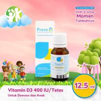 Prove D3 Drop - Vitamin D3 400 IU Tetes 12.5 ml untuk Dewasa dan Anak