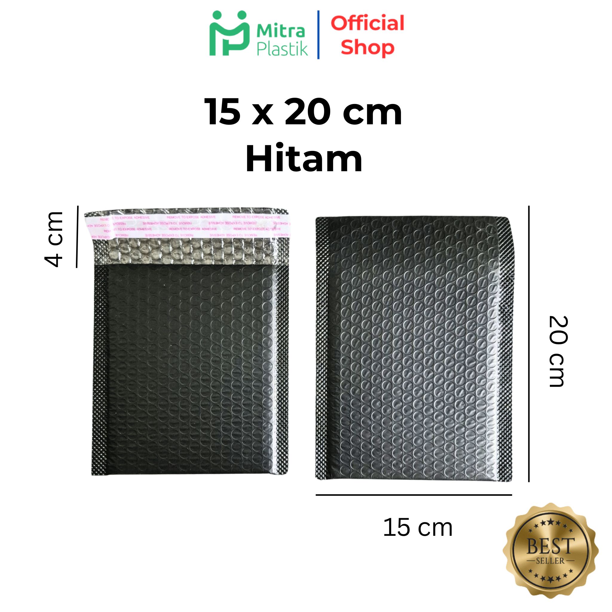 Amplop Bubble Mailer 15 x 20 cm / Packing Bubble Wrap Polymailer Pelindung Paket Online Shop Busa