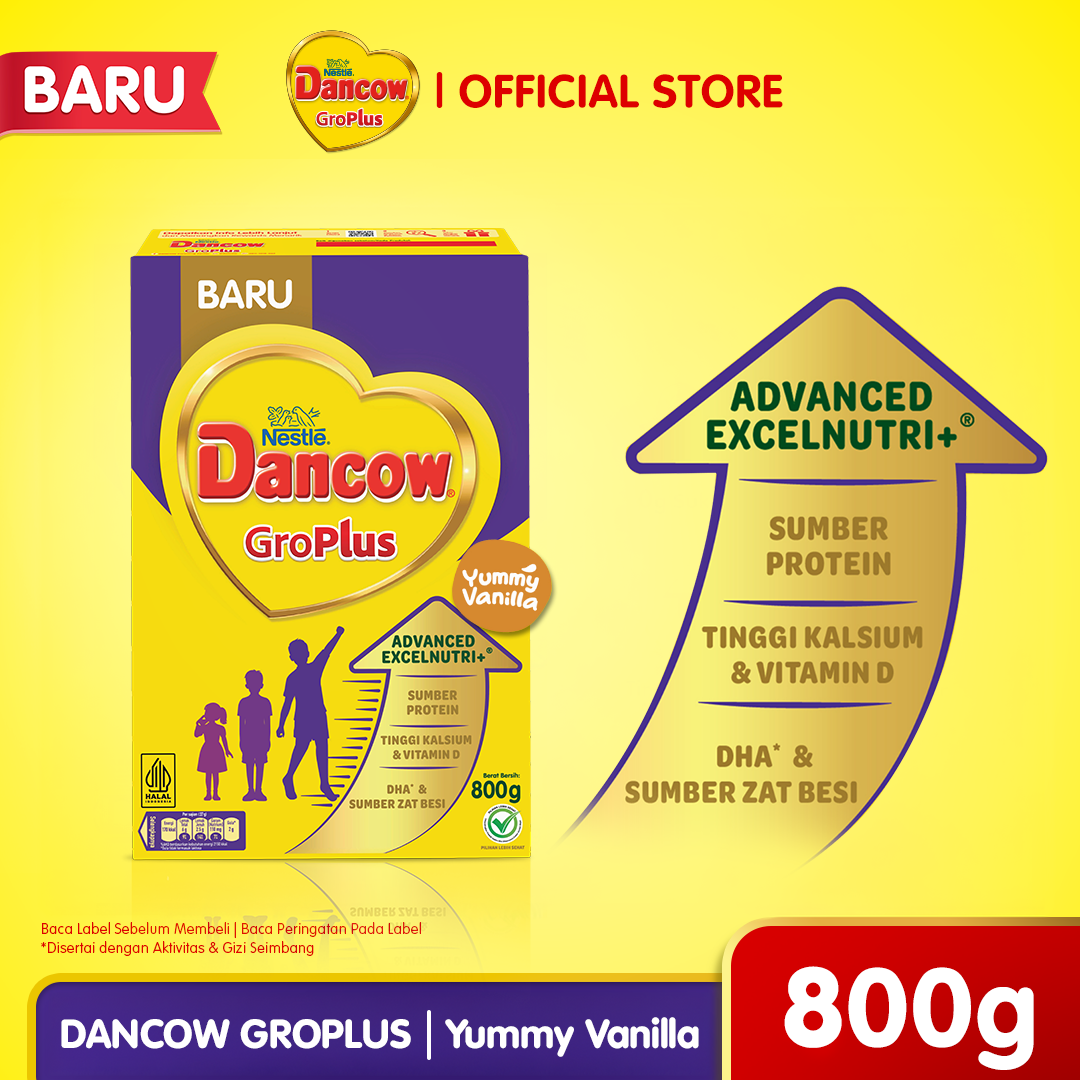 Nestle Dancow GroPlus Susu Pertumbuhan Anak Usia 1+ 800gr