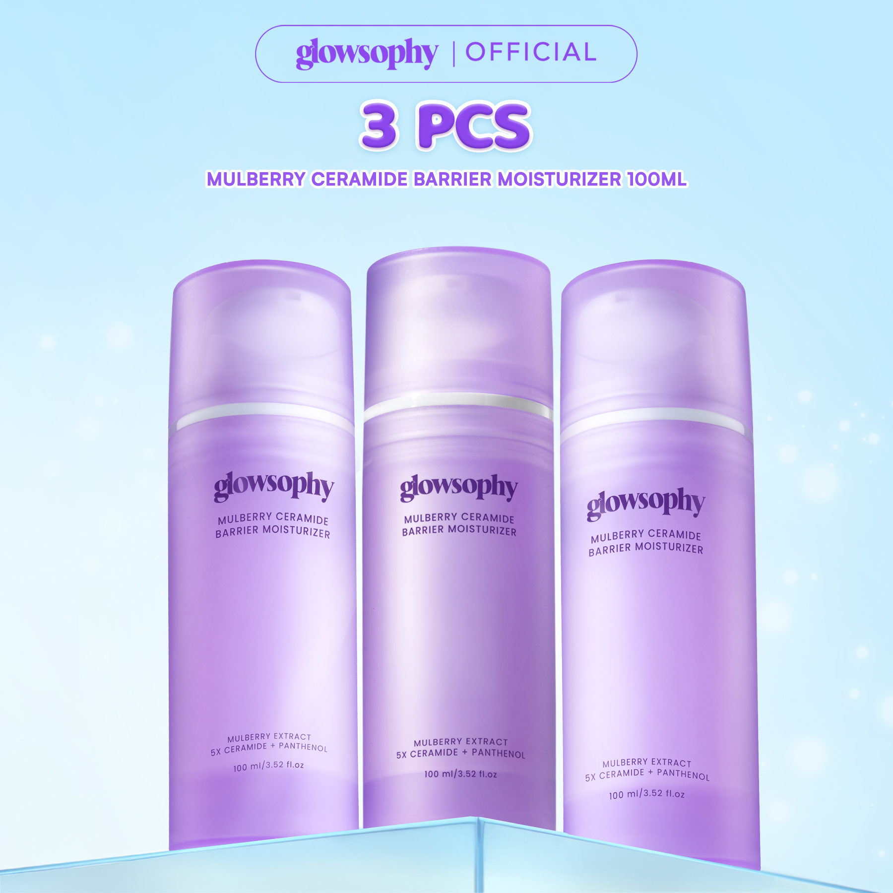 [NEW LAUNCH] Glowsophy Mulberry 5X Ceramide Barrier Moisturizer 100ml - Pelembap Wajah Menenangka...