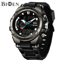 BIDEN Jam Tangan Pria Original Jam Digital Pria Anti Air Arloji LED Digital Elektronik Untuk Lelaki Luar Ruangan Multifungsi Cowok