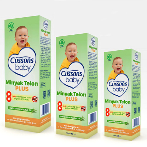 CUSSONS BABY Telon Oil Plus 30ml 60ml 90ml 150ml - Minyak Telon Bayi dengan Perlindungan Nyamuk 8 Jam dan Wangi Menenangkan