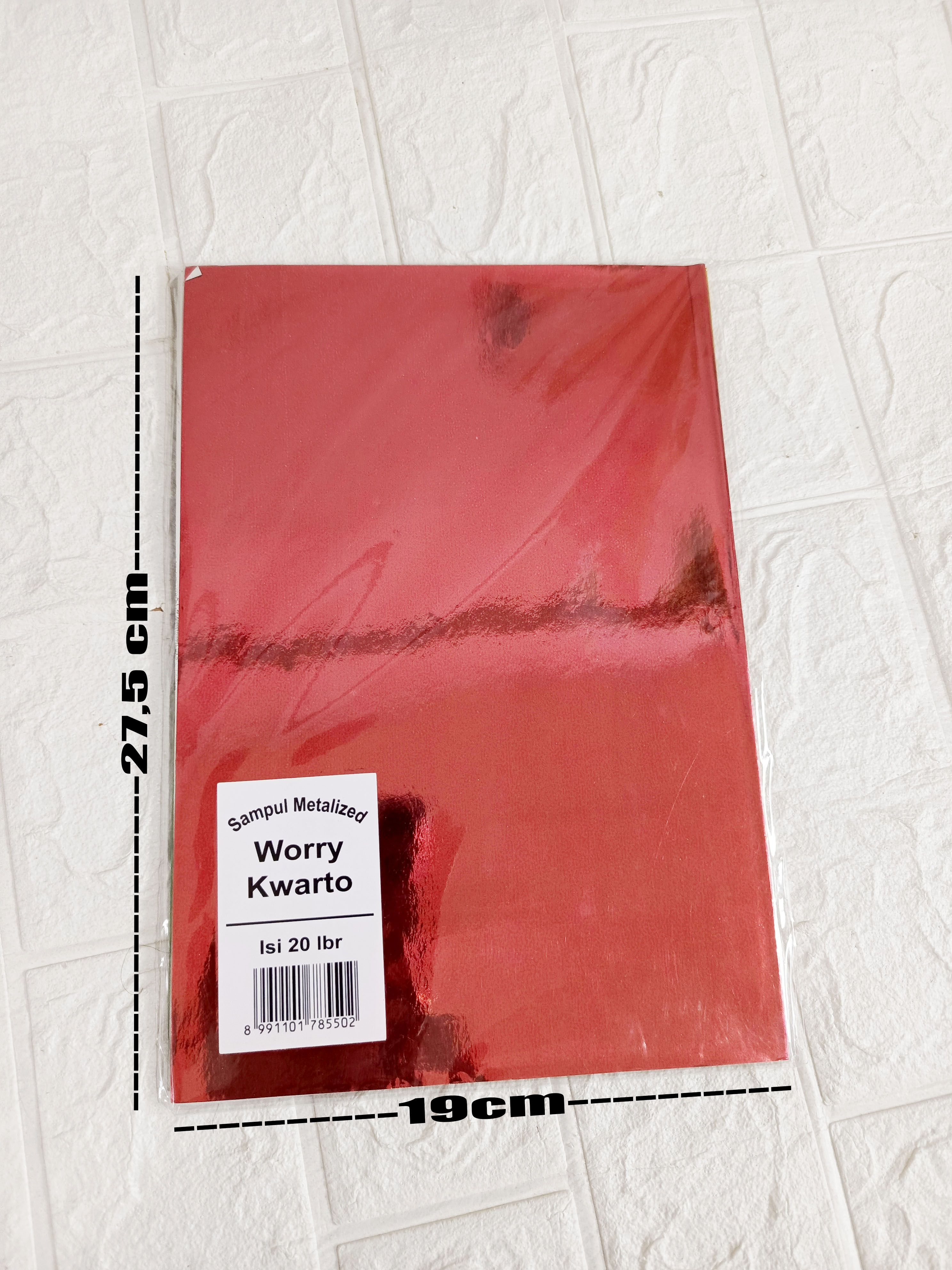 SAMPUL BUKU METALIZED WORRY BOXY DAN KWARTO ISI 20 LEMBAR /SAMPUL BERWARNA-WARNI MENGKILAP