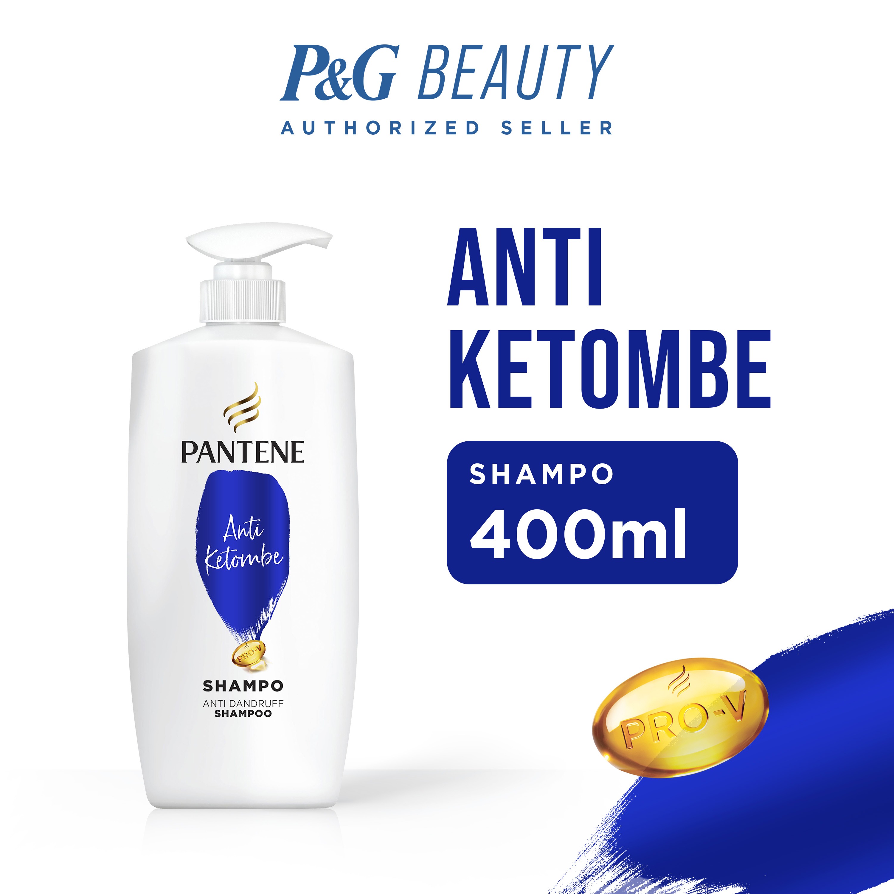 PANTENE Shampoo Perawatan Anti Ketombe 400ml (Single / Hemat x3)