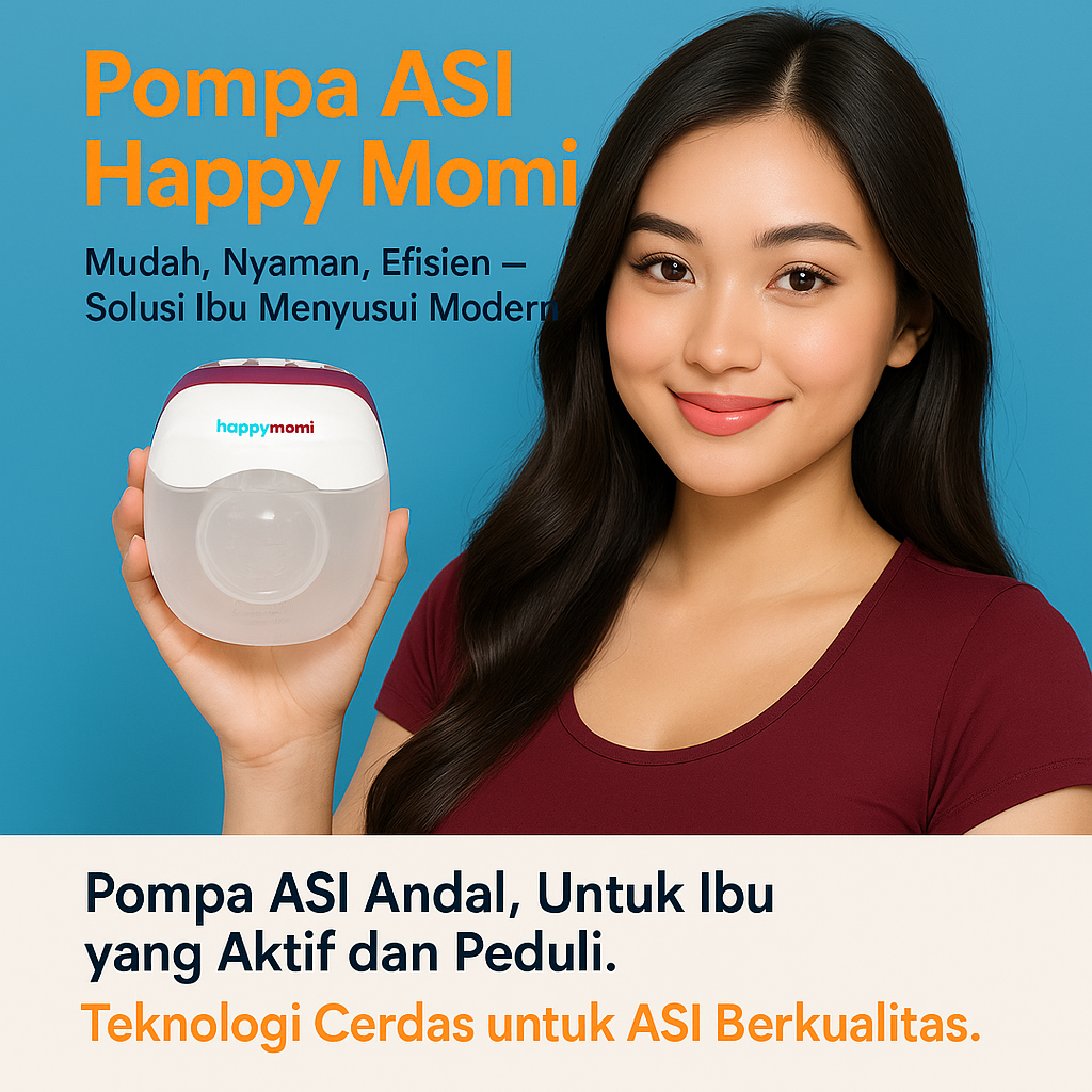 Pompa ASI Elektrik Portable Tanpa Rasa Sakit Painless Rechargeable Single Electric Breast Pump