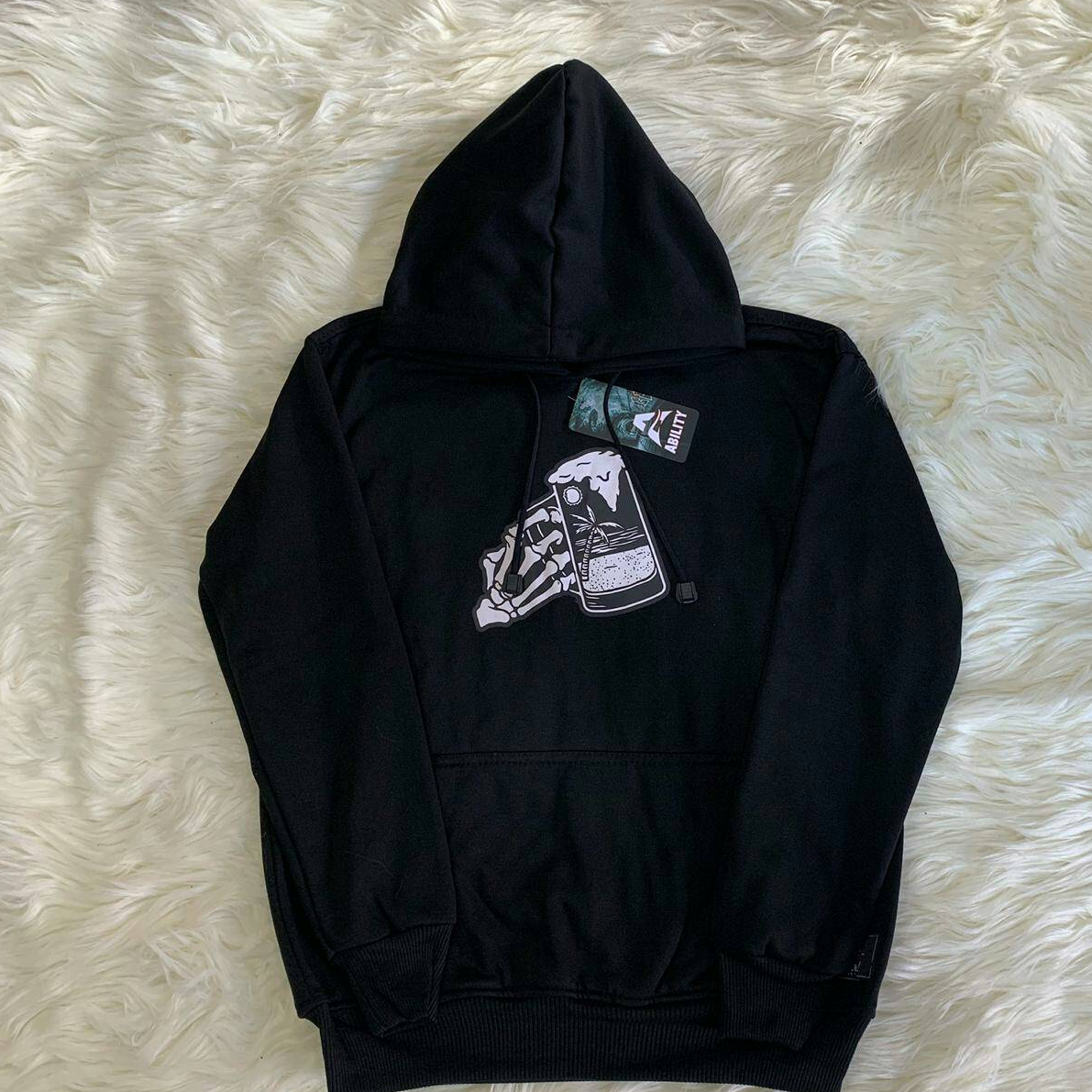 BIG DISCOUNT Jaket Sweater Hoodie Zipper Sleting ABILLITY SKULL BIR Bahan Fleece Tebal big discount jaket sweater hoodie zipper sleting abillity skull bir bahan fleece tebal