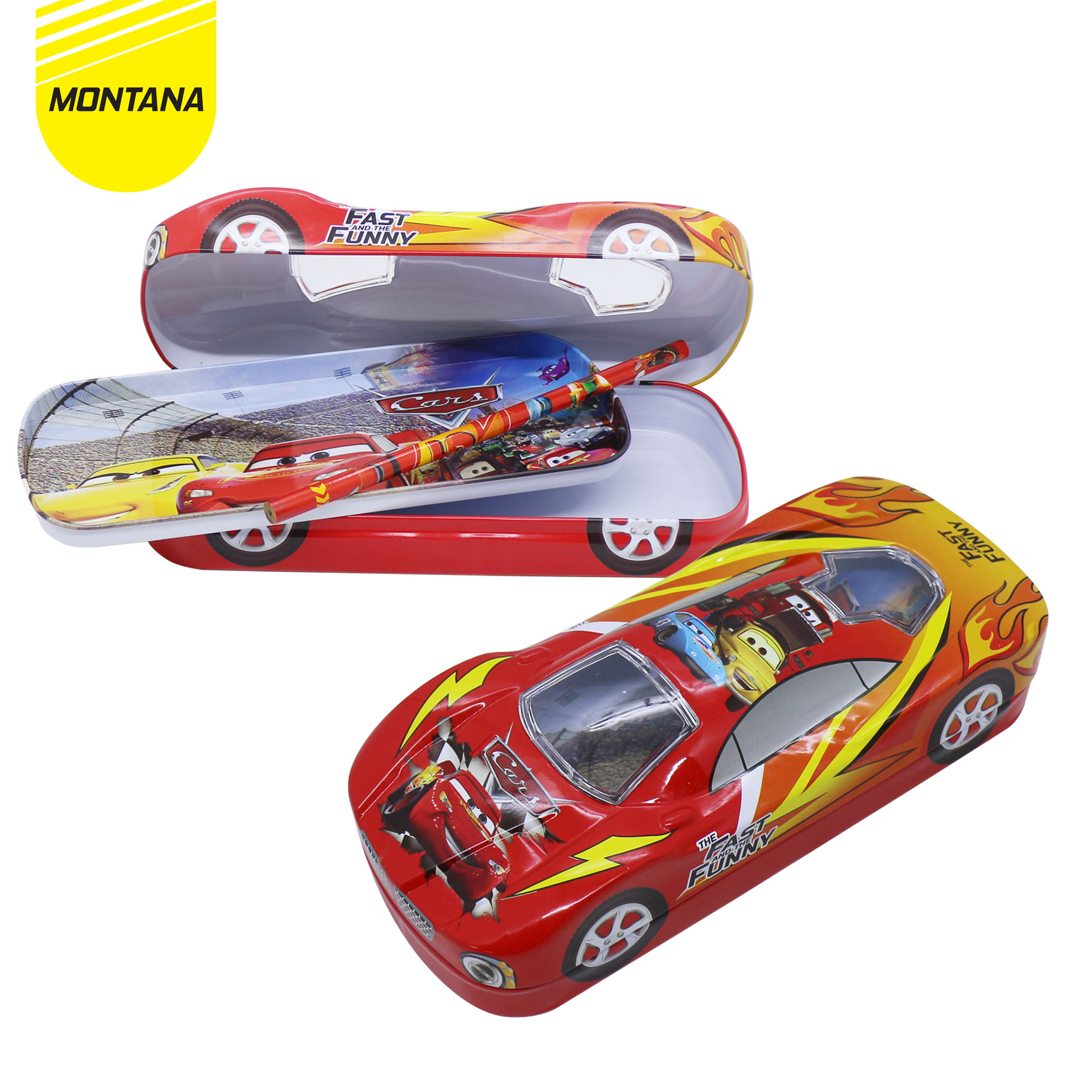 MONTANA Kotak Pensil 20.8 x 8.5 x 5 Cm Pencil Case Random Study Set Tempat Alat Tulis B-233