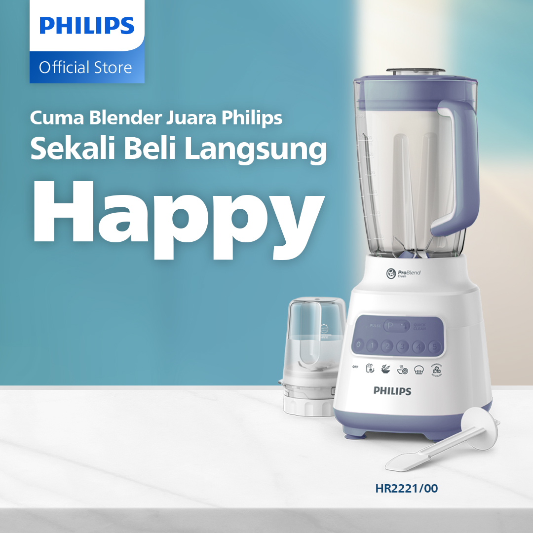 Philips Blender 5000 Series 2L Plastic - Lavender HR2221/00 blender juicer blender serbaguna blen...