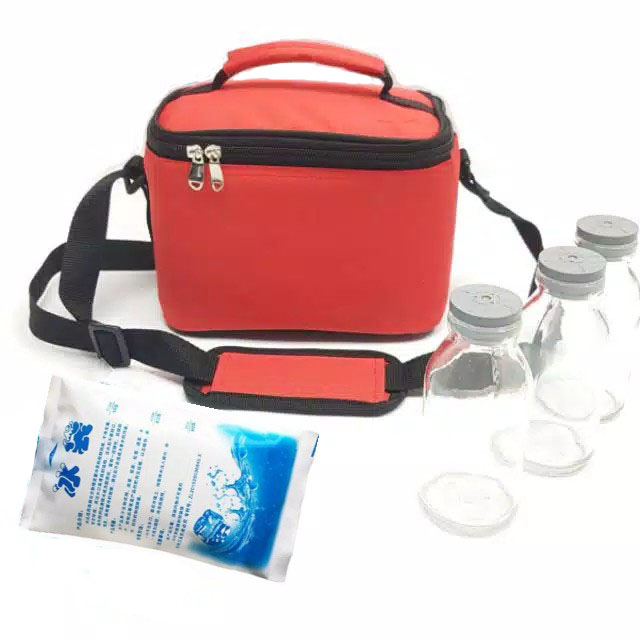 Harga Pabrik tas Asi Asip mini ( 3 Botol dan 1 Ice gel) susu bayi breast milk bisa selempang