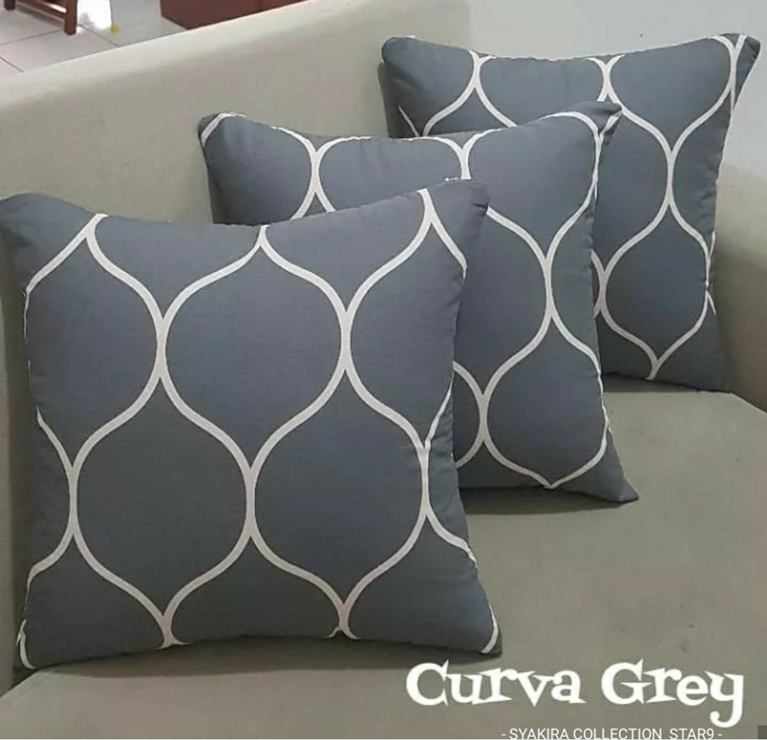 SYAKIRA - Sarung Bantal Sofa 40x40 Risleting Jepang Bahan Katun