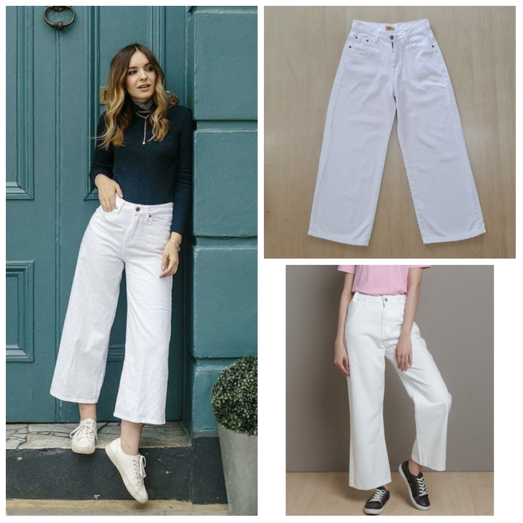 White Jeans Kulot Terbaru Mei 2022 