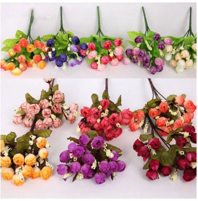 KOREANS Bunga Peony Kamboja X5 Dekorasi