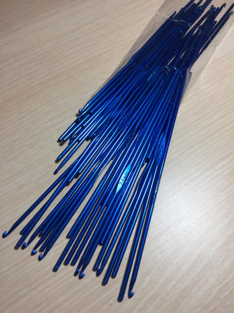 Hakpen (Jarum Rajut) Alumunium / Multicolor Crochet Hooks (10.0mm/9.0mm/8.0mm/7.0mm/6.5mm/6.0mm/5.5mm/5.0mm/4.5mm/4.0mm/3.5mm/3.0mm/2.5mm)