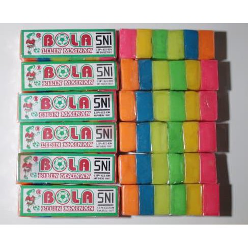 36pcs Lilin Mainan Plastisin Cap Bola