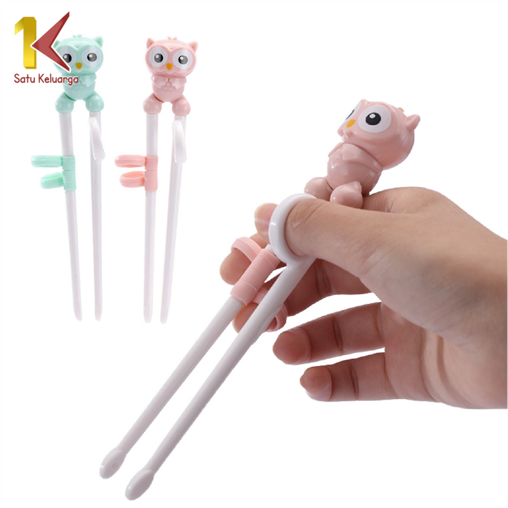 Satu Keluarga Sumpit Anak Karakter Training Chopstick C355 Sumpit Anak Belajar Makan / Sumpit Latihan Anak