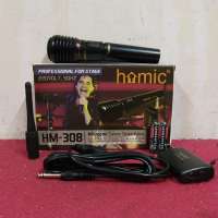 Mic Wireless dan Kabel Homic Hm-308
