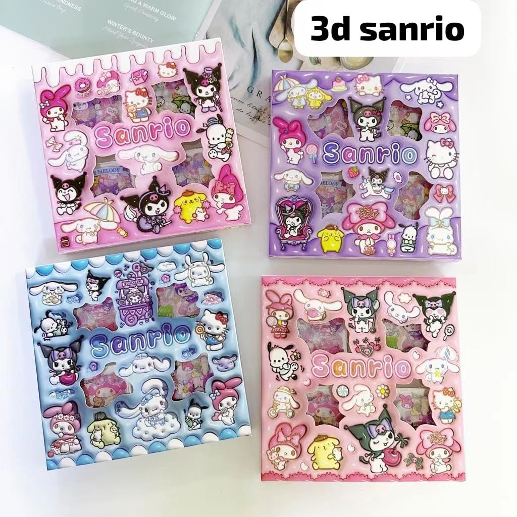 Stiker 2D 100 Lembar Sticker Momo Kartun Korea Lucu Anti Air